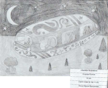 Транспорт будущего рисунки карандашом