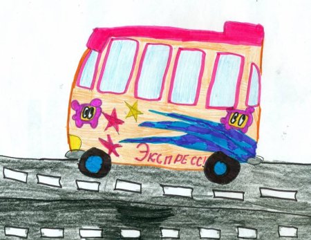 Детский рисунок транспорт