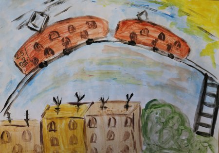 Трамвай будущего рисунок