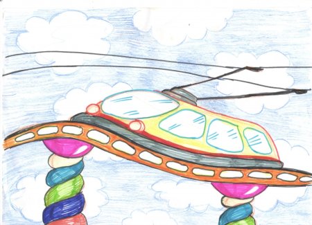 Рисунок на тему транспорт будущего