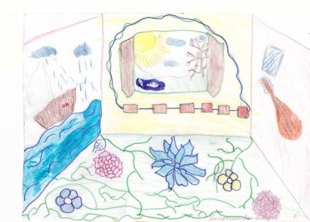 Удивительная комната детский рисунок