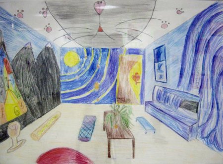 Школа рисования комната