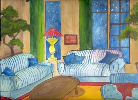 Интерьер рисунки детей