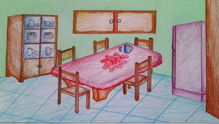 Рисование мебель подготовительная группа