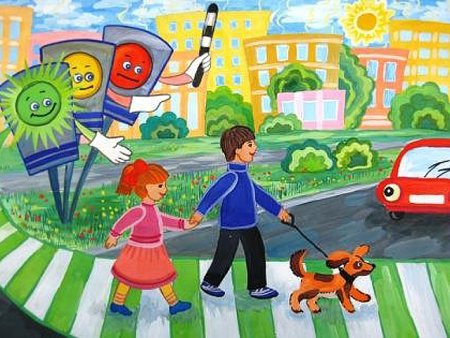 Рисунок на тему ПДД