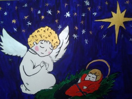 Рисунок на тему Рождественское чудо