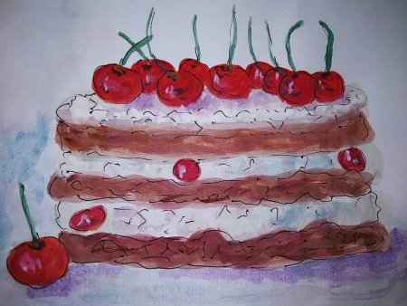 Рисование с детьми мороженое