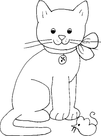 Котики для рисования детям