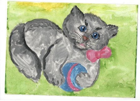 Детские рисунки кошек