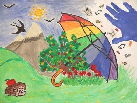 Рисунок на тему сохраним природу