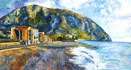 Пейзажи лагеря морского Артек