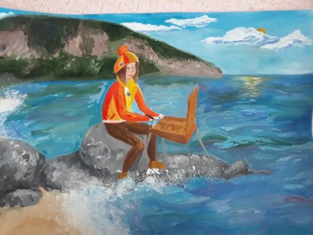 Рисунок на тему Артек