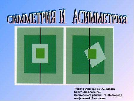 Симметрия и асимметрия в композиции