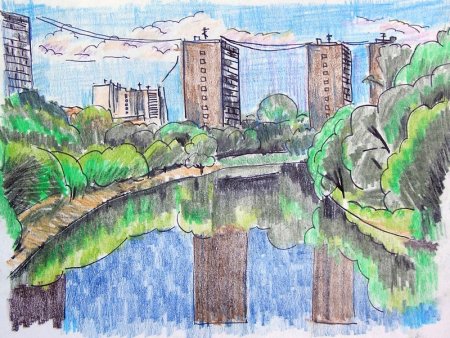 Рисунок Краснодара для детей