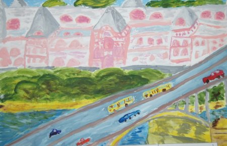 Мой любимый город рисунки детей