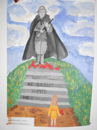 Рисование на тему памятники героям ВОВ
