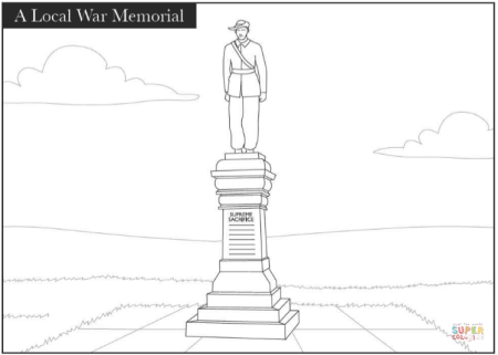 Памятник детям войны рисунок