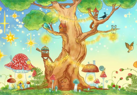 Сказочное дерево рисование