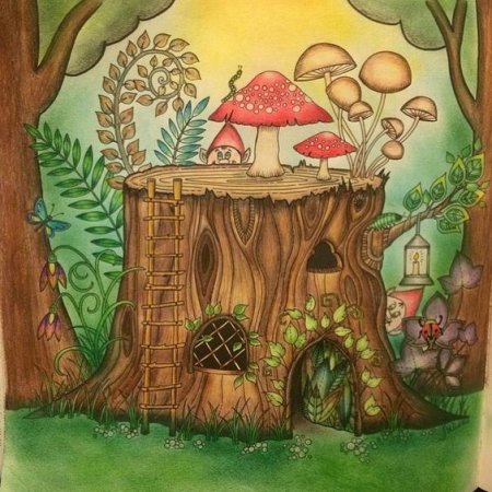 Домик ежика в лесу