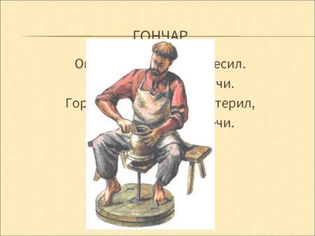 Гончар профессия