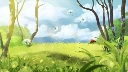 Фон Полянка для детей