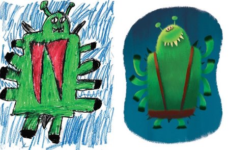 Монстр рисунок для детей