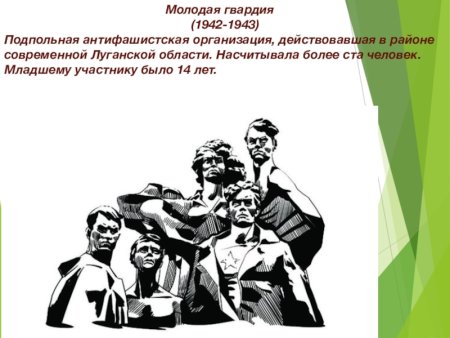 Молодая гвардия 1942 1943 подпольная антифашистская организация