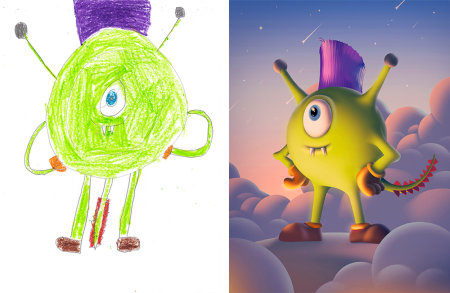 Детские рисунки монстров
