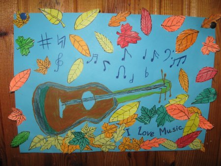 Рисунок на тему музыкальная осень