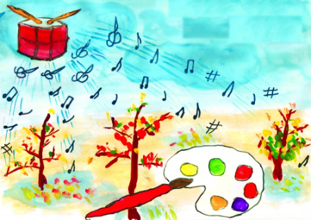 Музыкальная впечатления рисунок