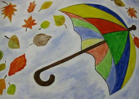 Рисунок на тему Золотая осень