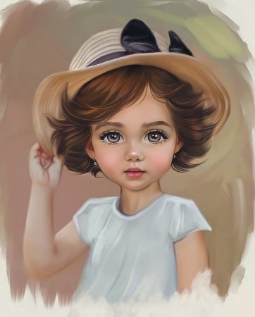 Девушка с цветами рисунок