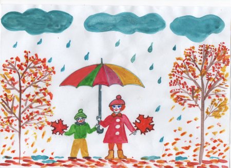 Рисование для дошкольников осень