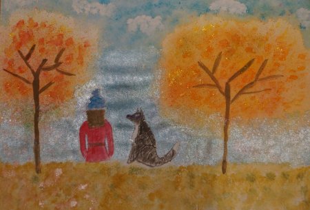 Осенний пейзаж для детей 7 лет