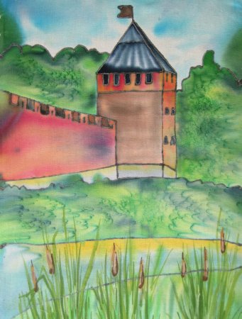 Древнерусский город-крепость изо 4 Новгород