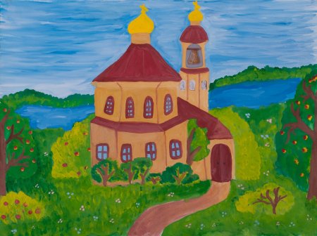 Детские рисунки храма