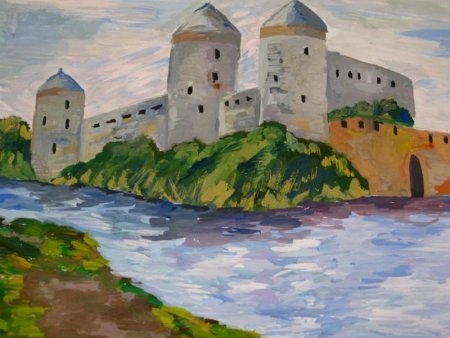 Рисование древнего города