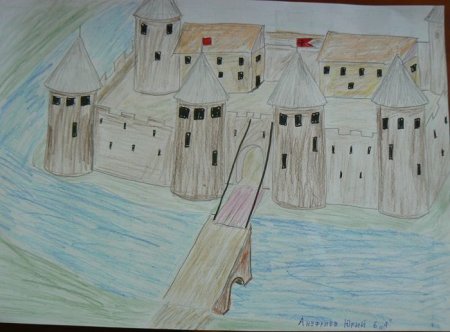 Древнерусский город-крепость изо