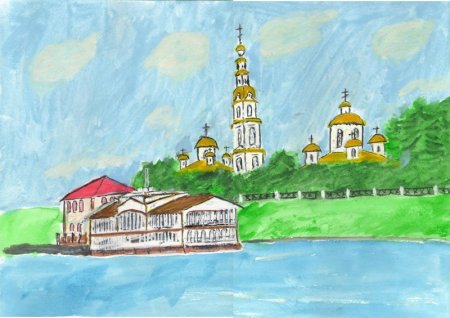 Рисование на тему достопримечательность родного края