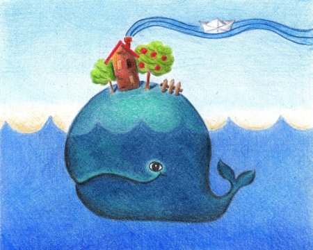 Конек горбунок чудо рыба кит