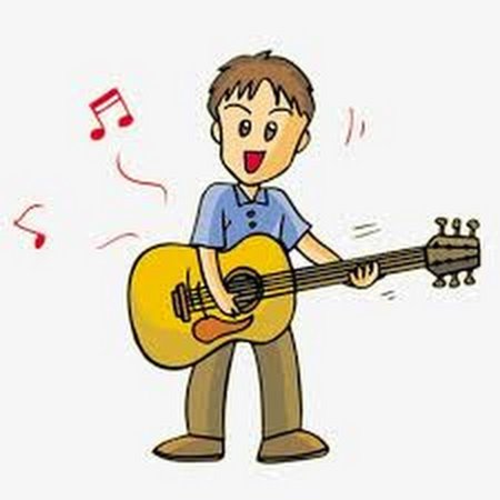 Музыкант мультяшный