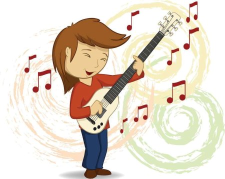 Мультяшный гитарист