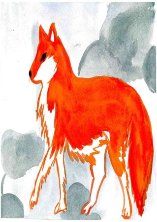 Пластилинография лиса