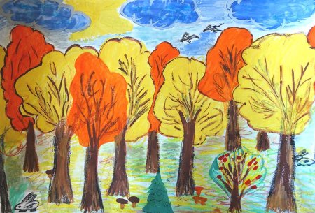 Рисунок красота осени