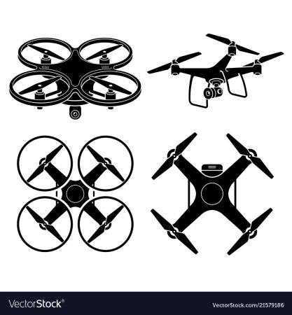 Квадрокоптер схематично