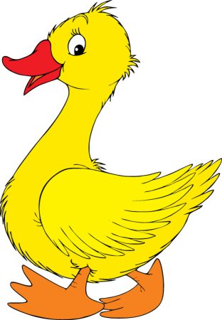 Гусь раскраска для детей