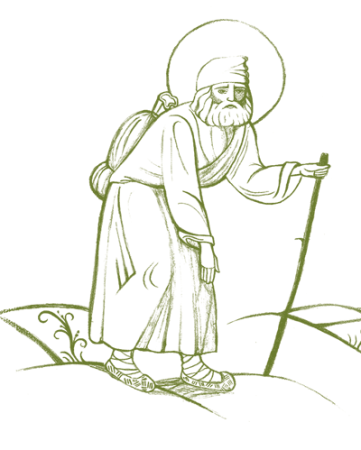 Серафим Саровский прорись