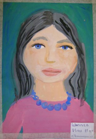 Портрет мамы детский