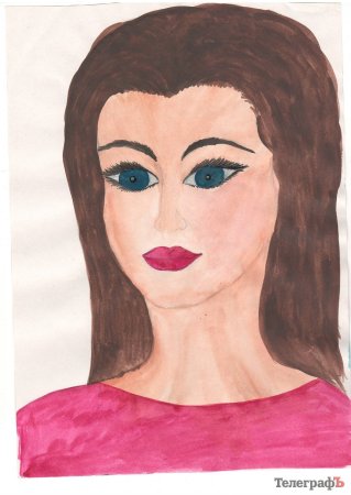 Изо.2 кл. Портрет мамы.