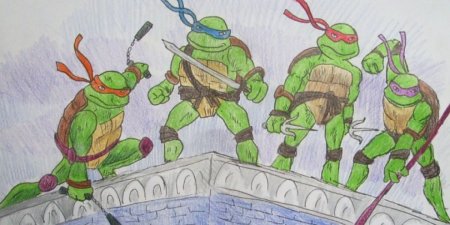 Черепашки ниндзя рисовать
